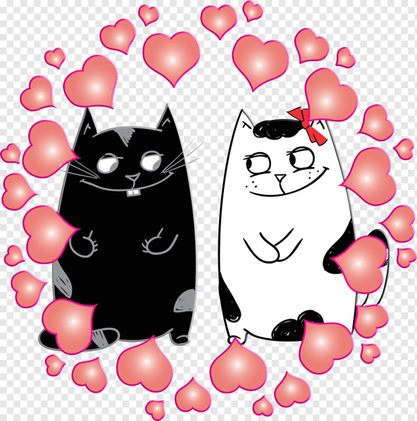 Влюбленные котики