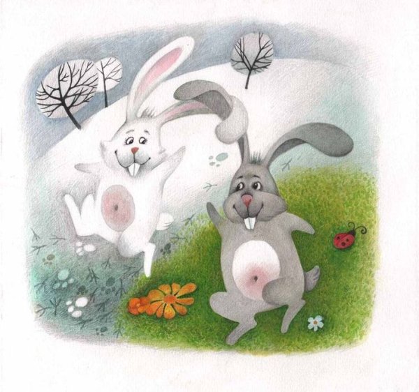 Зайчик иллюстрация