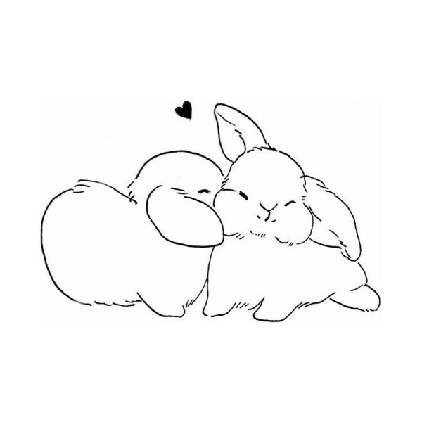 Милый кролик рисунок