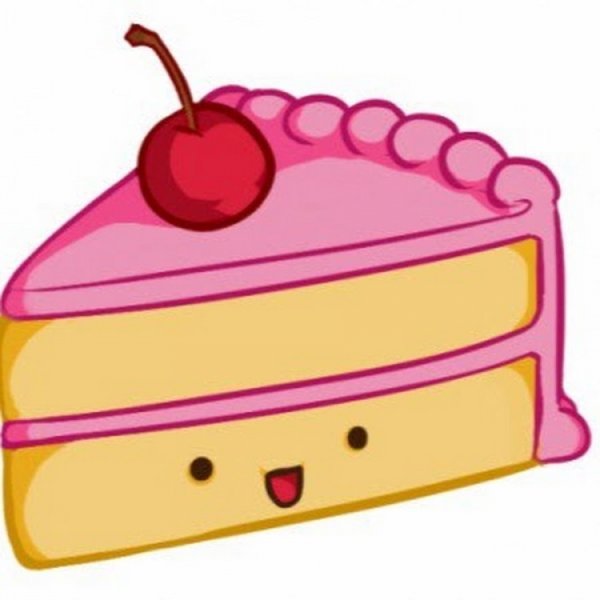 Нарисованный кусок торта