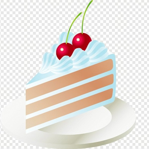 Кусочек торта нарисованный