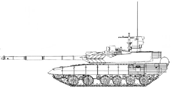 Раскраска танк т 90