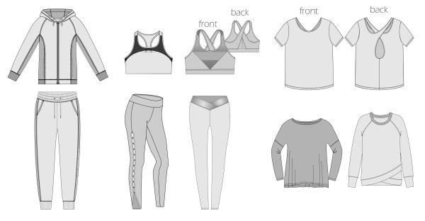 Эскизы спортивной одежды