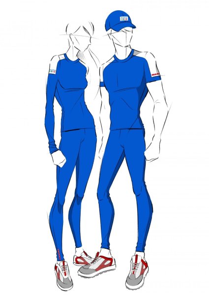 Спортивная одежда карандашом