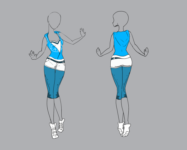 Эскиз спортивного костюма