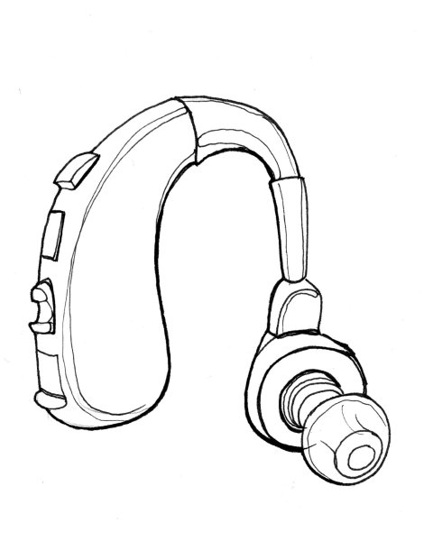 Слуховой аппарат набросок