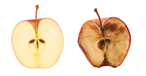 Потемневшее яблоко