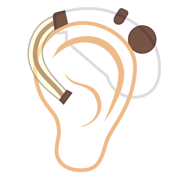 Слуховой аппарат пиктограмма