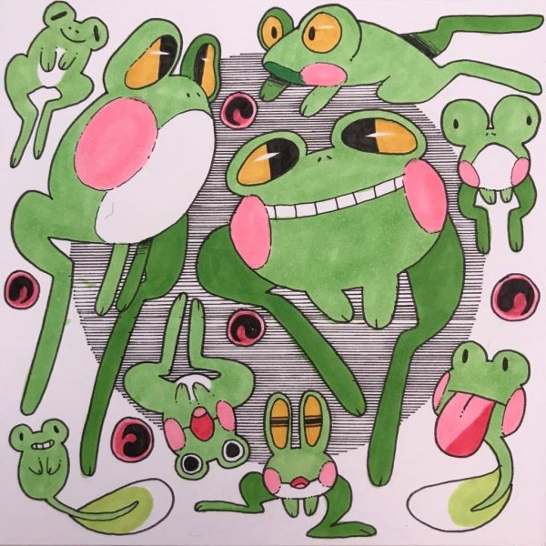 Индие КИД Эстетика лягушка