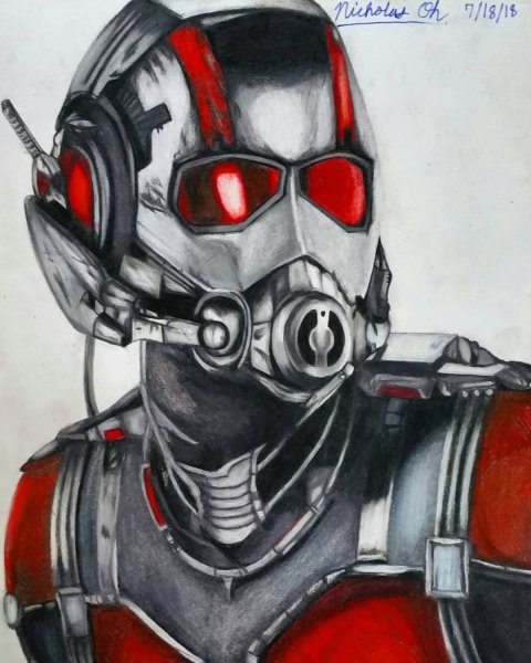 Человек муравей карандашом