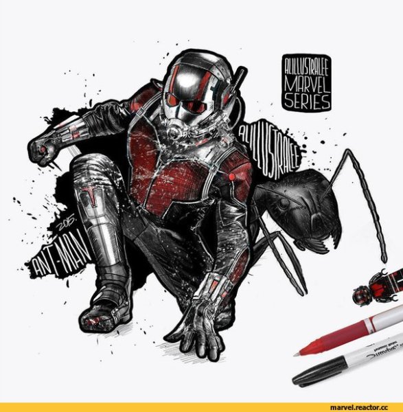 Человек муравей рисовать