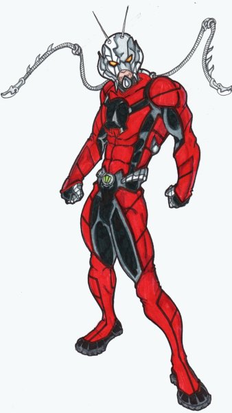 Раскраски Супергерои Марвел человек муравей