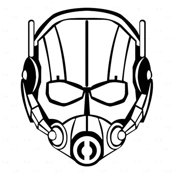 Маска человека муравья раскраска