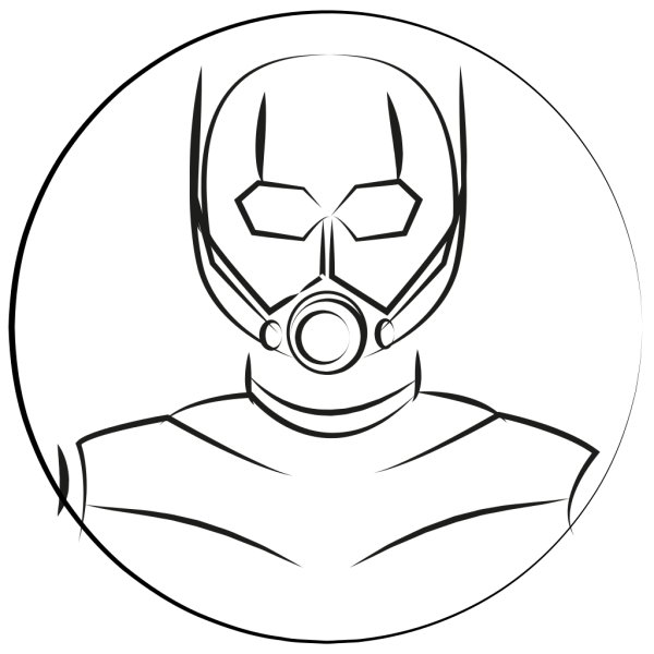 Раскраски Марвел Мстители человек муравей