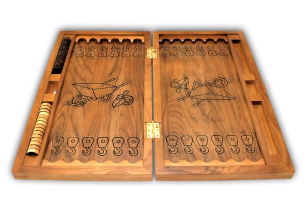 Разметка доски для нард