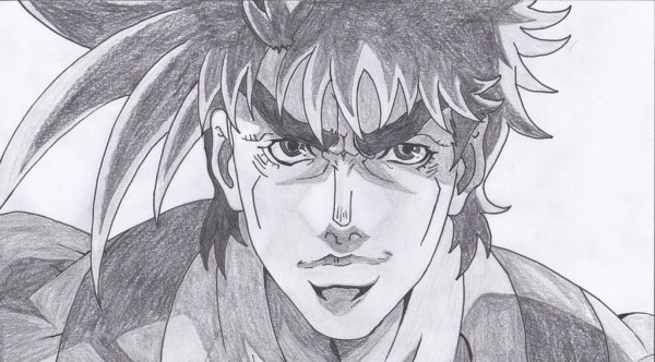 Джозеф Джостар карандашом