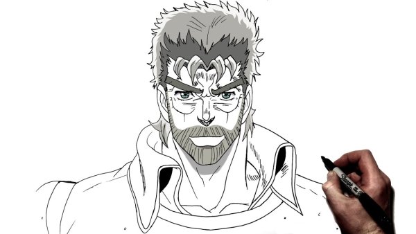 Джозео Джостер рисунок