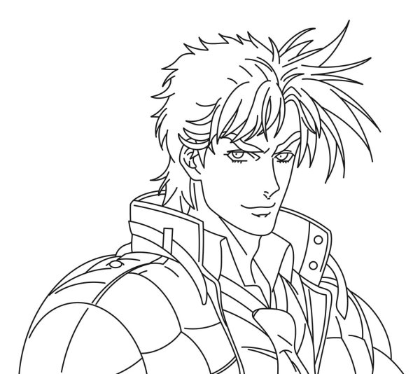 Джозеф Джостар нарисовать карандашом