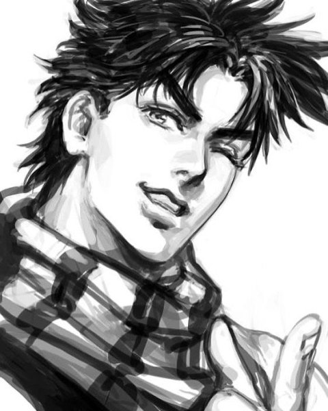 Джозеф Джостар нарисовать карандашом