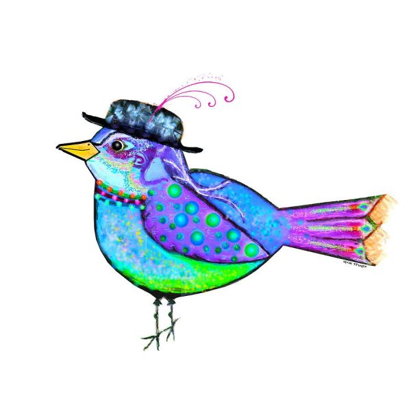 Необычное рисование для детей птички