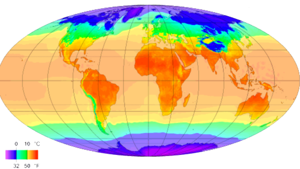 Климатические зоны на глобусе