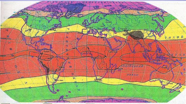 Климатические пояса земли