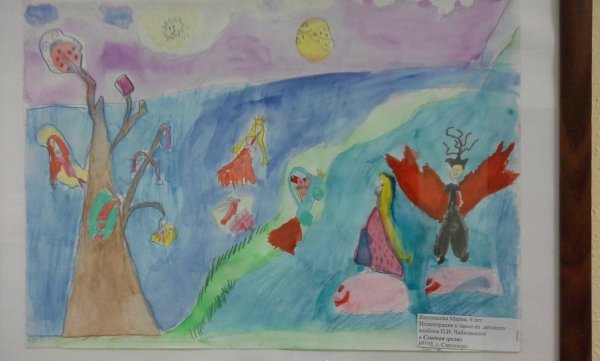 Рисунок к стихотворению зимнее утро