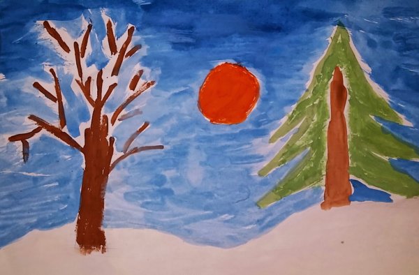 Грабарь зимнее утро