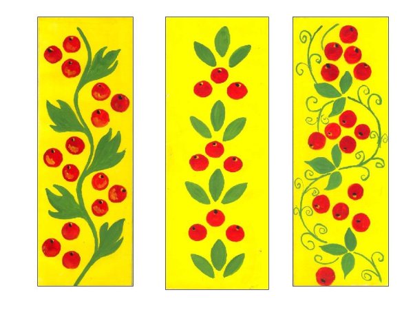 Хохломская роспись в полосе