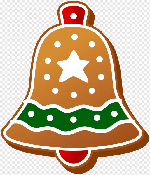 Новогодние пряники на прозрачном фоне