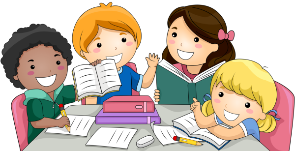 Дети в школе мультяшные