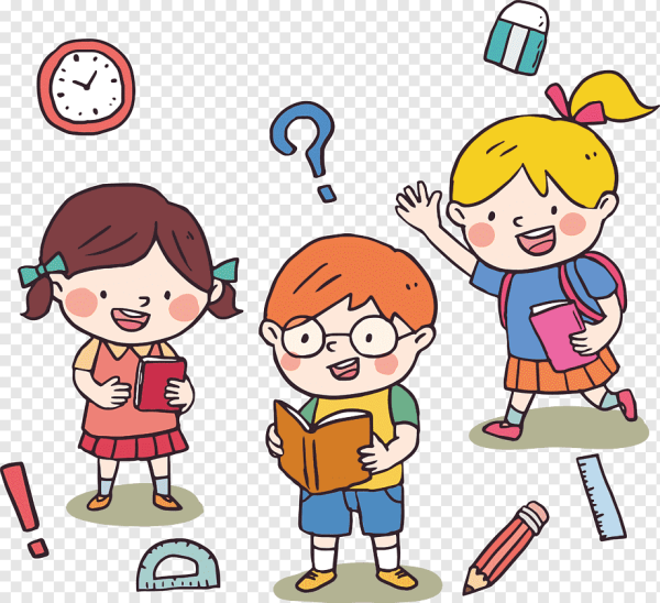 Мультяшные школьники