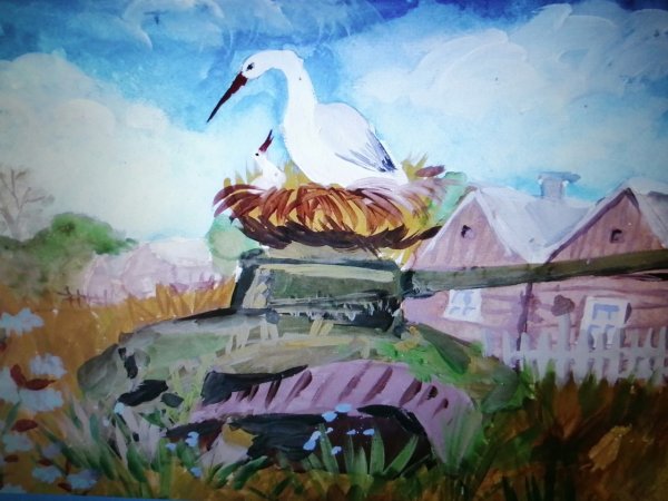 Рисунок на мирную тему природа