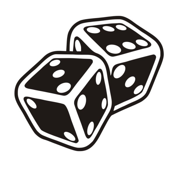 Игральные кости без фона