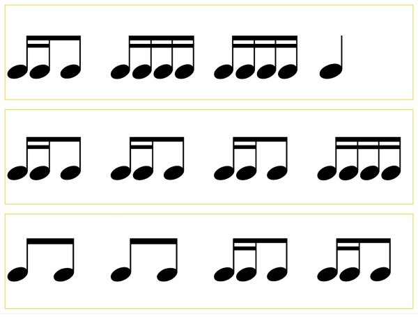 Ритмическая группа Триоль сольфеджио