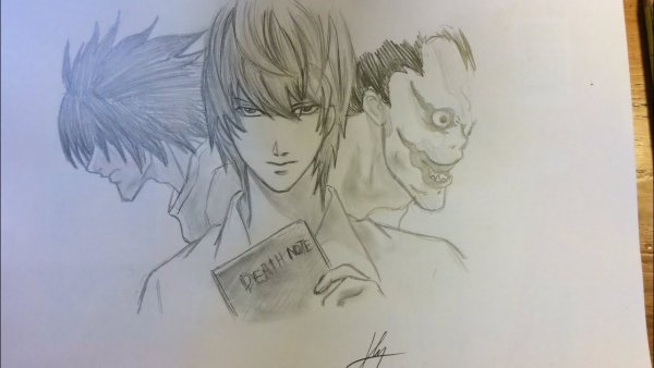 Бог смерти рюк и Ягами Лайт