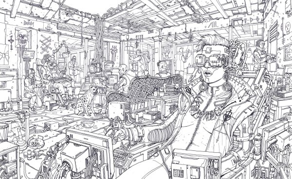 Киберпанк 2077 арт