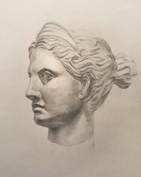 Афродита голова гипсовая МАРХИ