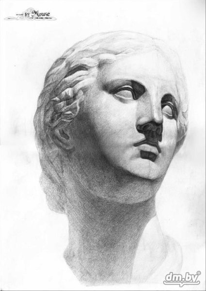 Октавиан август Академический рисунок