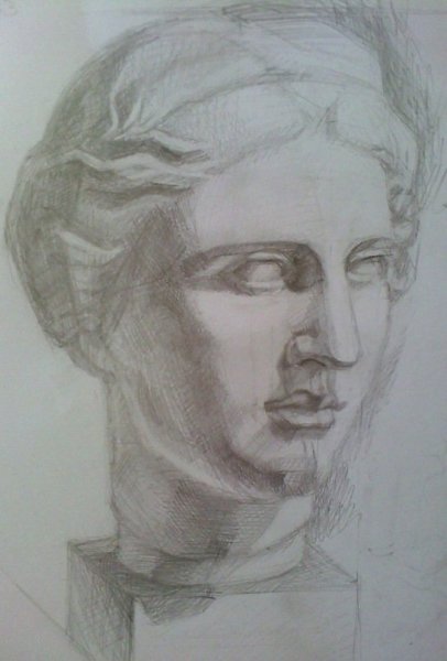 Афродита голова гипсовая МАРХИ