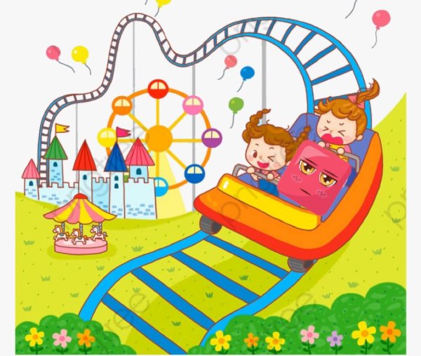 Парк развлечений мультяшный