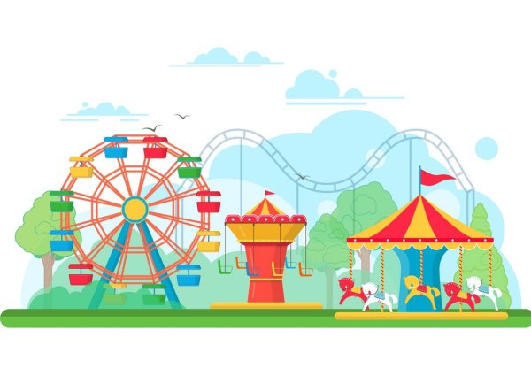 Нарисовать парк развлечений