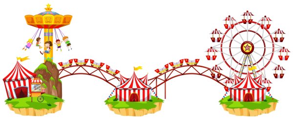 Парк аттракционов детские рисунки