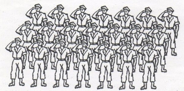 Солдат сбоку рисунок