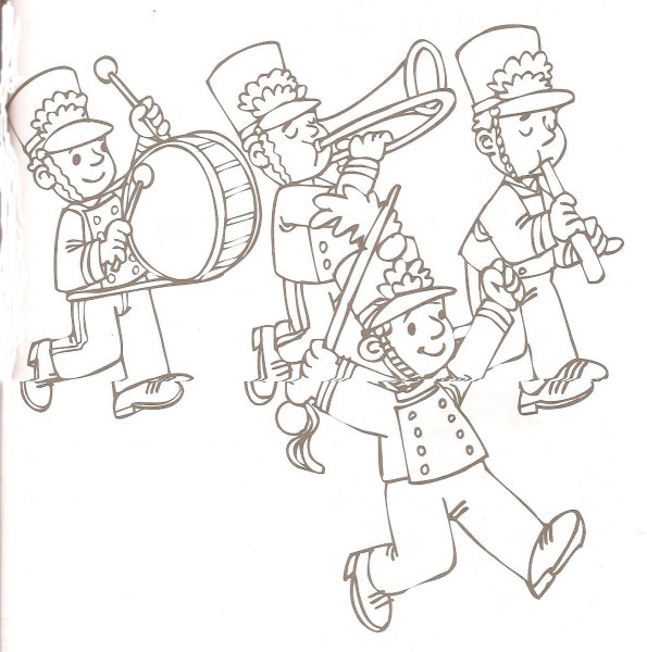 Парад раскраска