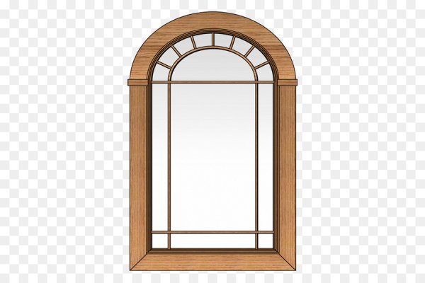 Арочное окно на прозрачном фоне