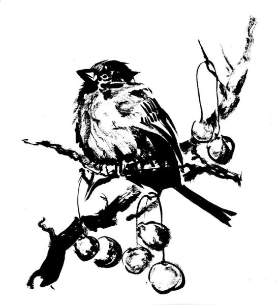 Бамбук тушью Китай