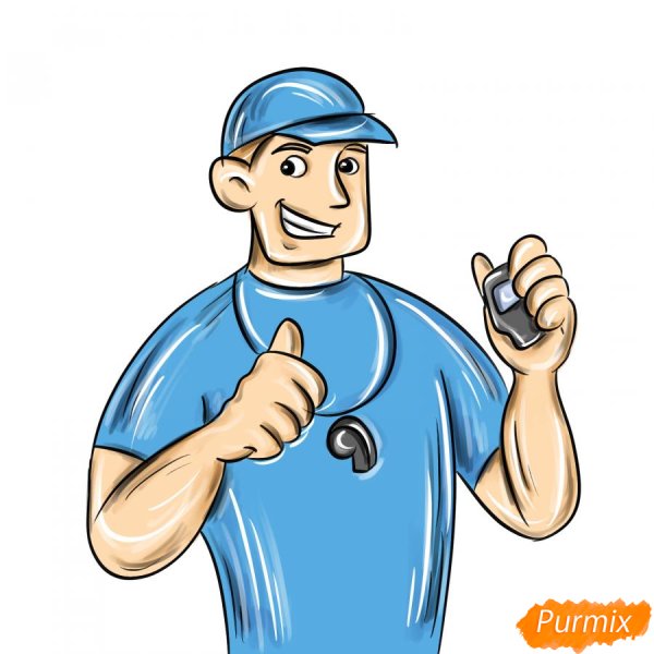 Нарисовать тренера