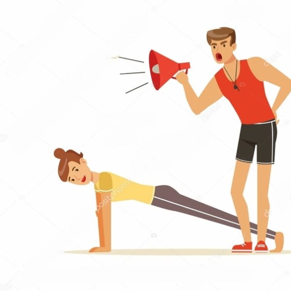 Персональная тренировка иллюстрация