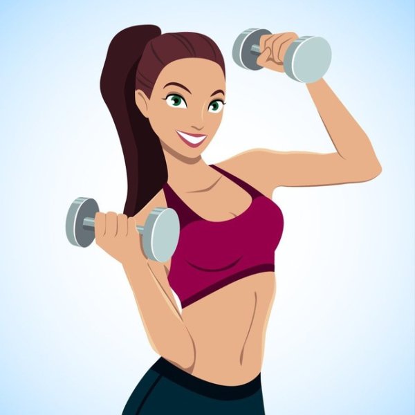 Фитнес иллюстрации